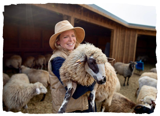 Holding a lamb